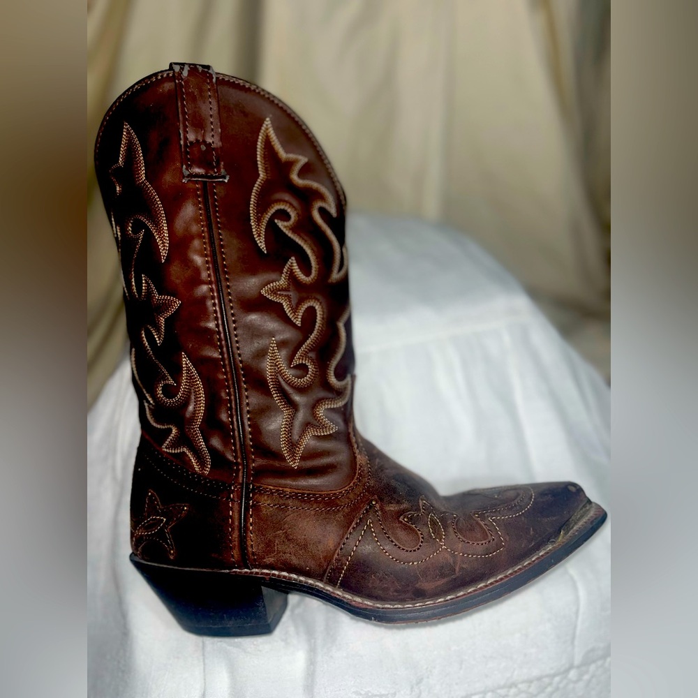 🇺🇸 LAREDO 🇺🇸 Leather 🤠cowboy boots 👢. Chris Stapleton 🎵concert 🎵 once!